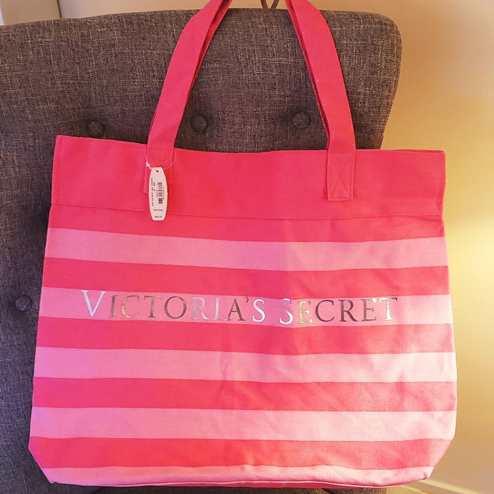 New Victoria's Secret Striped Tote Bag